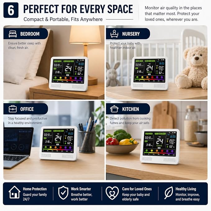16-in-1 Indoor Air Quality Monitor - Image 7