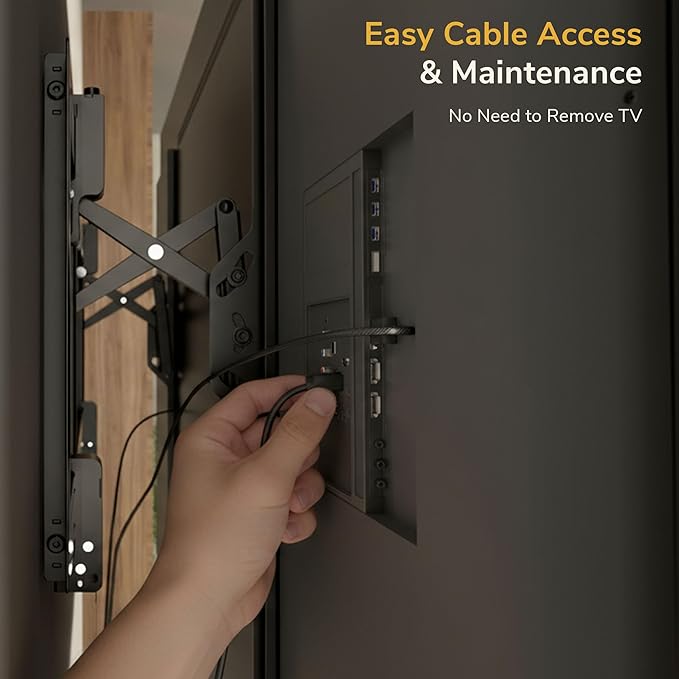 Mount-It! Advanced Extendable Tilt TV Wall Mount for 55–105 Inch TVs, Low Profile 2.1” Heavy-Duty Bracket with 6.8” Extension, Tilt & Swivel, Universal VESA up to 1000×600 mm, Fits 16/24/32” Studs