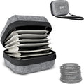 JJC Hard Shell Camera Lens Filter Case Up to 67mm, Water Resistant & Dustproof by JJC