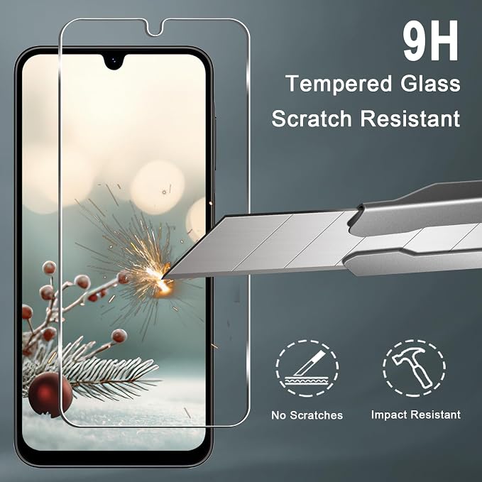 Galaxy A26 5G Screen Protector + Camera Lens Protector, 9H Tempered Glass - Image 3