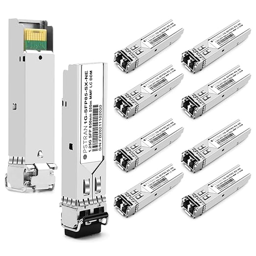 OPSTRAN 1000BASE-SX SFP Optical Transceiver Module Compatible with Netgear AGM731F 850nm 550m DDM Duplex LC MMF 10pcs/Pack