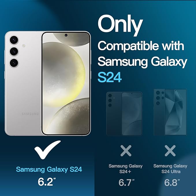 JETech Screen Protector for Samsung Galaxy S24 6.2-Inch - Image 3