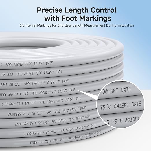 Cable Matters 10Gbps in-Wall Rated 23AWG Bare Copper Shielded Cat 6A Cable - - Image 5