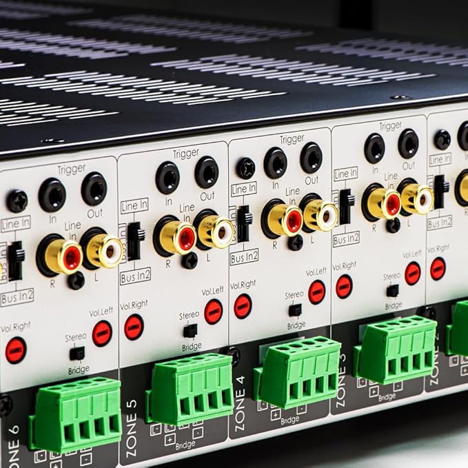 OSD Audio MX1680 GEN2 8 Zone Amplifier 16Ch x 80W, Class D, Front Panel On/Off Buttons, Distributed Audio