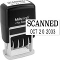 MaxMark Self-Inking Rubber Date Office Stamp with Scanned Phrase & Date - Black Ink (Max Dater II), 12-Year Band
