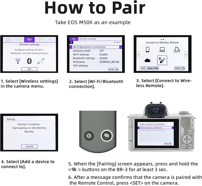 for Canon Rechargeable Wireless Shutter Release, Camera Remote Control - Image 9