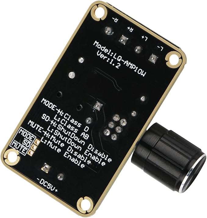 DROK 5W+5W Mini Audio Amplifier Board PAM8406 DC 5V Digital Stereo Power Amp 2.0 Dual Channel Class D Amplify Module for Speaker Sound System DIY