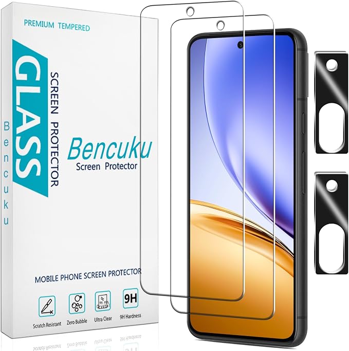 2 Pack Screen Protector for Google Pixel 8a Tempered Glass by Bencuku