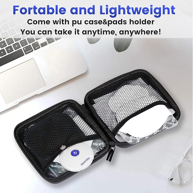 Wireless TENS & EMS Unit Back Pain Relief Massager - APP Controlled Bluetooth EMS Muscle Stimulator Machine for Back Shoulder Leg Neck Pain Relief