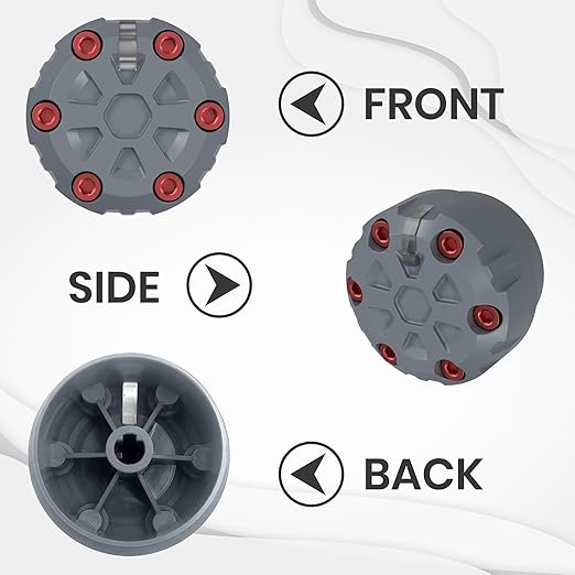 2nd Gen Tacoma Accessories AC Knob Upgrade - 2005,2006,2007,2008,2009,2010,2011,2012,2013,2014,2015 Tacoma Climate Control Dial Mods Set - 2nd Gen Tacoma Mods - for Toyota Interior Replacement Kit