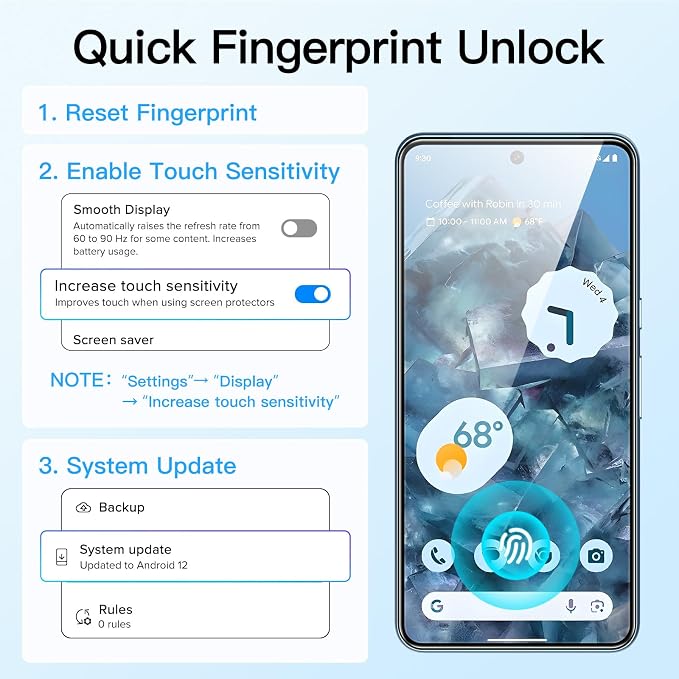 JETech Full Coverage Screen Protector - Image 4