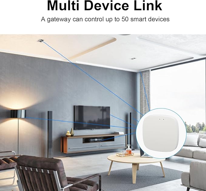 TOOLSGO For Zigbee Smart Gateway for Tuya APP Remote and Voice Control Wireless Multi Mode Gateway Device for Intelligent Appliances
