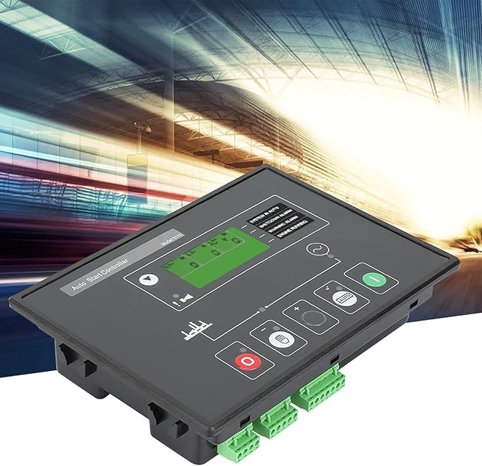Generator Electronic Controller Module Control Panel with 132 x 64 Pixel LCD Display Compatible with DSE5110, Features Maintenance Cycle Reminders and Remote Network Monitoring