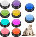 10 Color Voice Recording Buttons for Dogs Dog Training Communication Buttons with 30 Sec Record and Playback, Pet Training Buzzer for Puppy Cats, Funny Gifts for Pet Lovers (10 Pack)