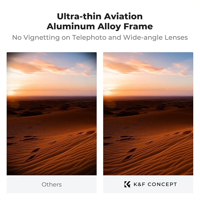 K&F CONCEPT 58mm Shockproof & Ultra Low Reflectivity MCUV Lens Protection Filter - Image 7