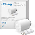Shelly Blu TRV & Blu Gateway Gen3, Bluetooth-Operated Smart Thermostatic Valve, Smart Thermostatic Radiator Valve, Temperature Control, Home Automation, Compatible with Alexa, Google, Home Assistant