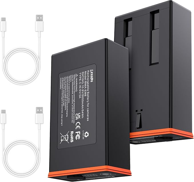 Lesaps 2-Pack 5000mAh Moultrie Power Mag Replacement Battery by Lesaps