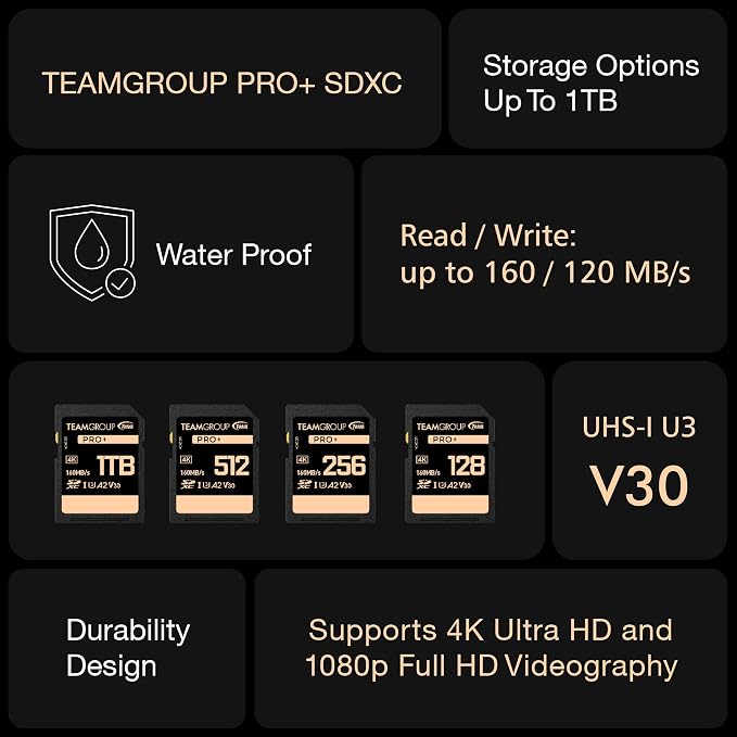 TEAMGROUP PRO 128GB UHS-I U3 A2 V30 4K UHD Read/Write Speed up to 160/90MB/s - Image 7
