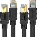Senetem Cat 8 Ethernet Cable 3FT 2 Pack, High Speed 40Gbps 2000Mhz Flat by Senetem
