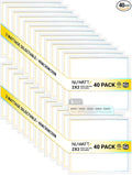 NUWATT 40 Pack 2x2 LED Flat Panel Lighting, Drop Ceiling Light Wattage Selectable 40W/30W/20W, 5CCT 3000K/3500K/4000K/5000K/6500 Suspended Ceiling LED Lights, 4400LM, Dimmable 0-10V, 120-277V, ETL