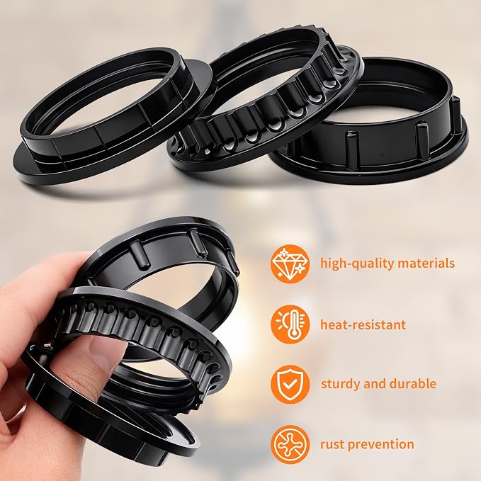 9 PCS E26/E27 Lamp Shade Rings - Image 6