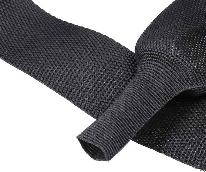 Sonoreboom 2 in 1 Heat Shrink Braided Sleeving Fabric Tubing-Ideal fit Irregular Shape Hose/Cable/Wire (1-3/8"(34mm), 14FT)