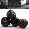 4 Pack - 2nd Gen Tacoma Accessories AC Knob Upgrade - 2005,2006,2007,2008,2009,2010,2011,2012,2013,2014,2015 Tacoma Climate Control Dial Mods Set - for Toyota Interior Replacement Kit