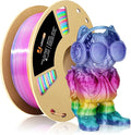 LOVOON Silk PLA 3D Printer Filament, Shiny Rainbow PLA Filament 1.75mm by LOVOON