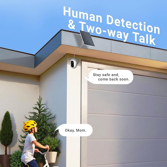 Laview 2K Solar Security Cameras Wireless Outdoor, Rechargeable Battery Wifi - Image 5