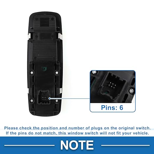 A ABSOPRO Power Window Switch No.68110865AA Window Control Switch for Ram 1500 2500 3500 4500 Black