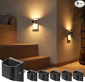NIORSUN Night Lights Plug Into Wall, Auto Brightness Sensor Night Light, 3000K Warm White, Ultra-Slim Wall Light for Hallway Bathroom Bedroom Stairs, Black, 6 Pack