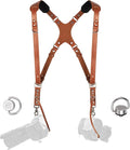 C Coiro Dual Camera Harness Shoulder Leather Camera Strap by CCoiro