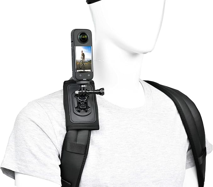 Action Camera Backpack Mount | GoPro Hero 13/12/11 Compatible, Insta360 - Image 8