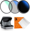 K&F Concept 62mm UV/CPL/ND2-400 Lens Filters Kit-18 Multi-Layer Coatings by KFCONCEPT