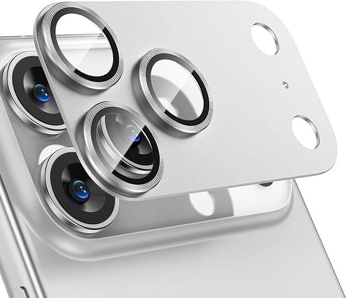 Tensea for iPhone 17 Pro Camera Lens Protector, Metal Aluminum Alloy Tempered by Tensea