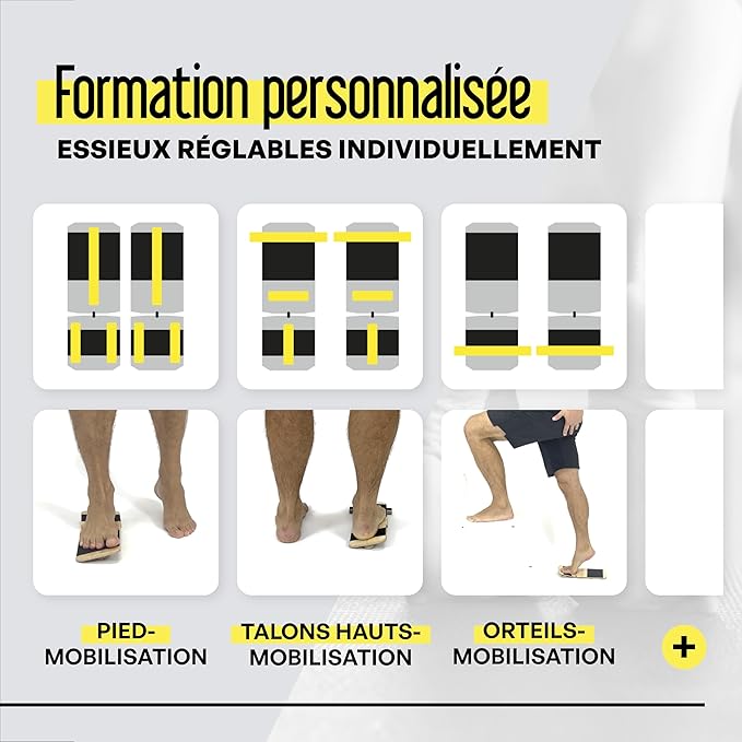 BlackBoard® Foot Trainer incl. Workshop & Training Center | Effective foot strengthening and stabilization | Leg axis training for joint pain prevention | Balance- and Stabilization trainer