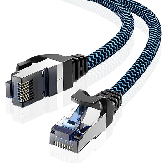 Cat8 Ethernet Cable 15 ft 1 Pack, High Speed 40Gbps 2000MHz, Compatible by CABNEER