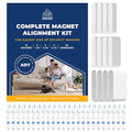 Adhesive Replacement Tape & Sensor Risers Bundle for ADT | Includes 24 Magnet Adhesives and 12 ADT Contact Sensor Spacers - Complete Home Sensor Installation Solution [Device/Magnet NOT Included]