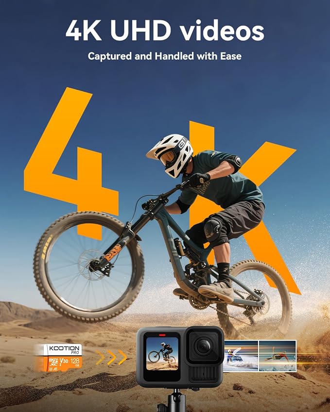 KOOTION 128GB Micro SD Card 3 Pack, UHS-I MicroSDXC Card - Image 3