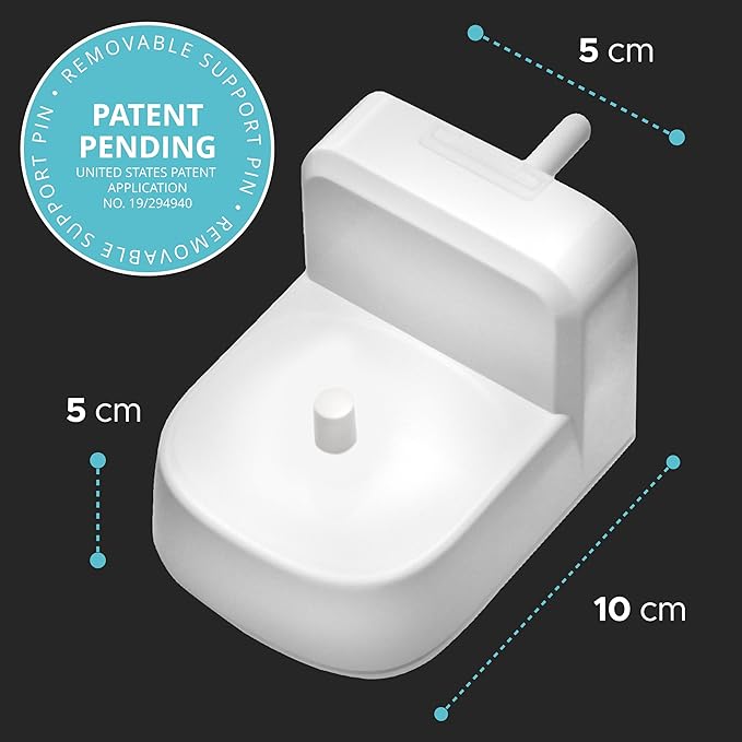 ProofVision Electric Toothbrush Wall Charger for US Socket for Philips 1000 to 7000 Series | Portable Philips Charging Station, Wireless, IPX7 Seal, with 2 Compatible Toothbrush Heads
