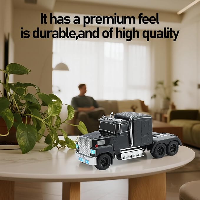 WSTER American Truck Bluetooth Speaker, Retro Car Model，Portable Wireless with HD Stereo Sound, TWS Pairing, USB/TF/AUX Playback, Unique Truck Model Speaker for Home & Outdoor(Black)
