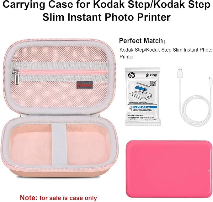 Elonbo Carrying Case for KODAK Step Instant Smartphone Photo Printer, Portable - Image 2