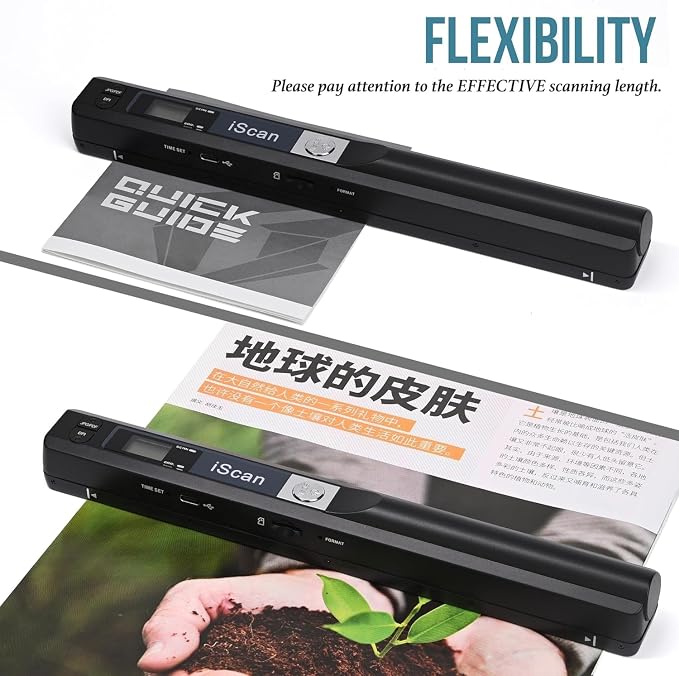 Portable Scanner for Photo A4 Document, Handheld Mobile Scanner - Image 3
