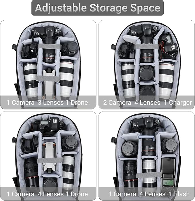 MOSISO Camera Backpack, DSLR/SLR/Mirrorless Photography Backpack, Camera Bag - Image 2
