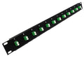 12 Port LC Fiber Patch Panel APC Singlemode 19" by UltraSpecCables