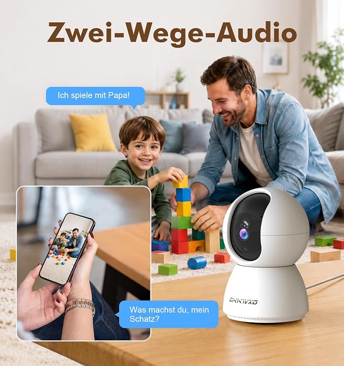 2K Wi-Fi Indoor Security Camera, 2.4/5GHz Wi-Fi Pet Cam, 3MP Camera - Image 6