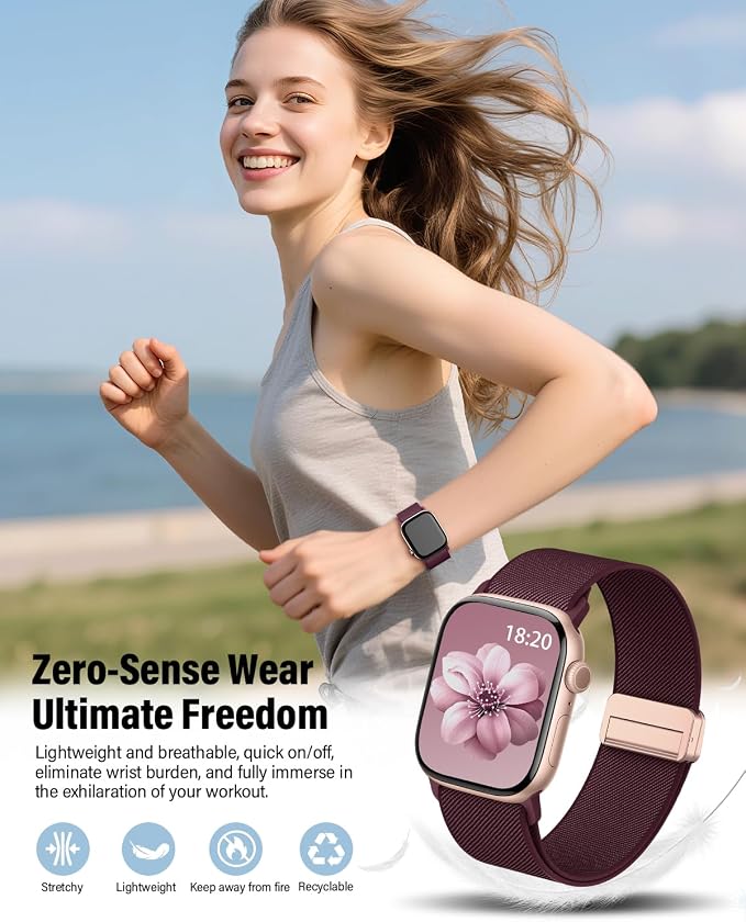 Stretchy Band Compatible with Apple Watch Bands 40mm 38mm 41mm 42mm 44mm 45mm - Image 4