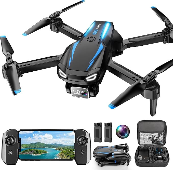 Drone with 1080P Camera, Foldable Remote Control Quadcopter by Dazlen