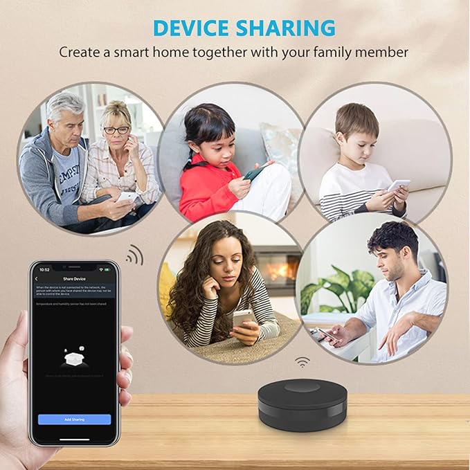 SENCKIT WiFi Smart Remote Controller Smart Home IR Universal Remote Blaster, One for All Control TV DVD AUD Fan Air Conditioner etc, Compatible with Alexa and Google Home
