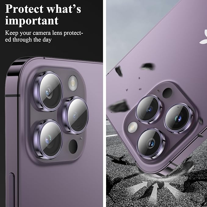 YWXTW Designed for iPhone 14 Pro Max Camera Lens Protector, for iPhone 14 Pro - Image 5